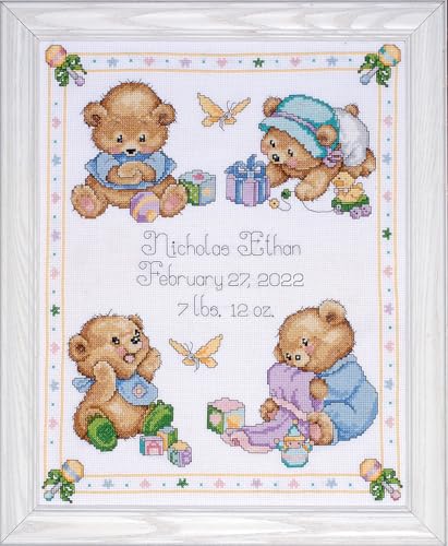 Baby Bears Sampler Counted Cross Stitch Kit