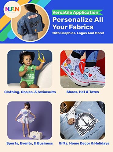 NuFun Activities Heat Transfer Paper, Dark Fabrics, 5 Sheets 8.5x11 - size: 8.5 x 11