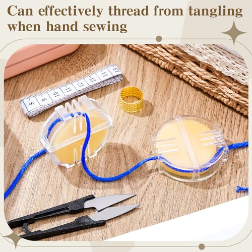 Maitys 2 Pcs Thread Wax Beeswax for Hand Sewing,Yellow, Clear Case - color: Yellow, Clear Case