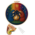 Christmas Nativity Embroidery Kit, Cross Stitch Kit for Adults DIY Craft - color: shengjing-3