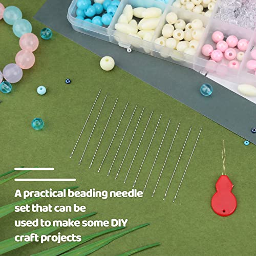 Beading Needles for Seed Beads Big Eye Beading Needles for Jewelry Making - size: 30 Pcs