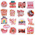 17Pcs Random Positive Affirmations Patches, Inspirational Phrases Embroidered Iron/Sew on Patches for Clothes, Hats, Jeans, Backpacks DIY Accessories - color: Positive Affirmations, 17pcs