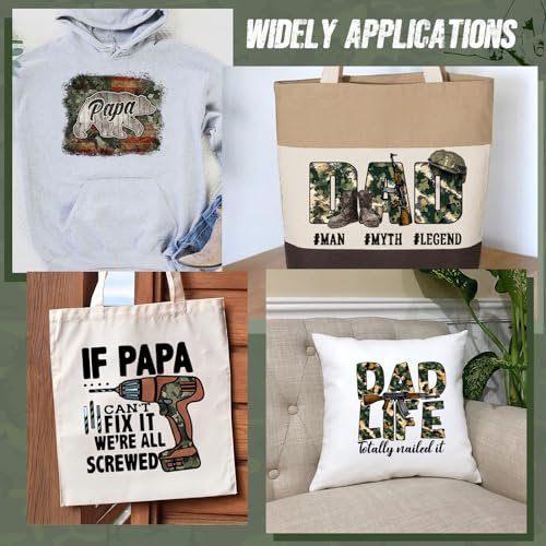 Father's Day Iron on Transfers Heat Transfer Vinyl 16pcs - color: Leopard