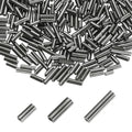 MECCANIXITY 2000pcs Glass Bugle Beads 4/6/9mm Long Tube Cylinder Beads - color: Metallic Grey