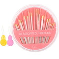Hekisn 30pcs Premium Hand Sewing Needles, 6 Sizes 30-Count Assorted Sewing Needles, Stitching Needles for Hand Sewing Repair，Sewing Sharp Needles Sewing Repair Embroidery Needles - style: Pink