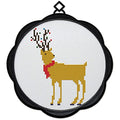 Awesocrafts Cross Stitch Kits Deer King 11CT Stamped Patterns Easy Cross Stitching Embroidery Needlework Kit Supplies (Deer) - color: Deer