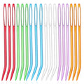 18pcs Yarn Needle, Large Big Eye Weaving Needles Colorful Tapestry Needles Bent Kit, Bent Needles for Crochet, Bent Tapestry Needles for Crochet Projects