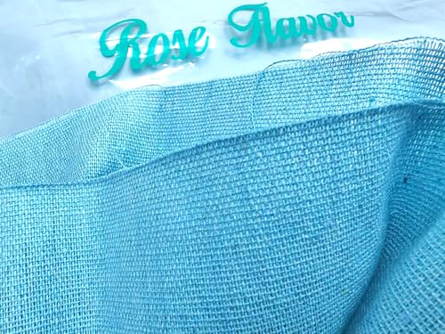 Rose Flavor Pre-Cut Quilting Linen Fabric,Craft Cloth,DIY for Sewing Crafting 60" by 1 Yard(Light Blue) - color: Light Blue