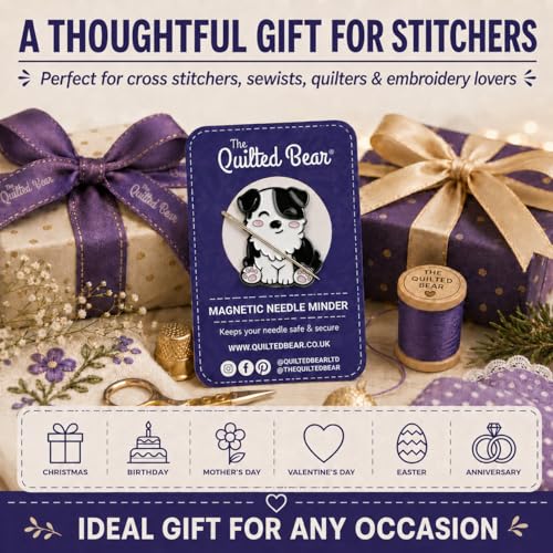 The Quilted Bear Magnetic Needle Minder, Small, Collie Dog - color: Collie Dog