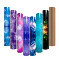 HTVRONT Galaxy Heat Transfer Vinyl, 7 Pack 12x10in Starry Sky Iron on Vinyl - color: Galaxy HTV