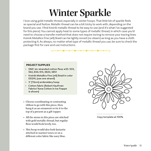 Lovely Little Embroideries: 19 Dimensional Flower Bouquet Designs for Hand Stitching (Landauer) How to Make Small and Easy Floral Embroidery Hoops, Pendants, Sachets, Accessories, Ornaments, and More