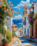 WUSARPLY Landscape Stamped Cross Stitch Kits for Beginners Adults - color: J160