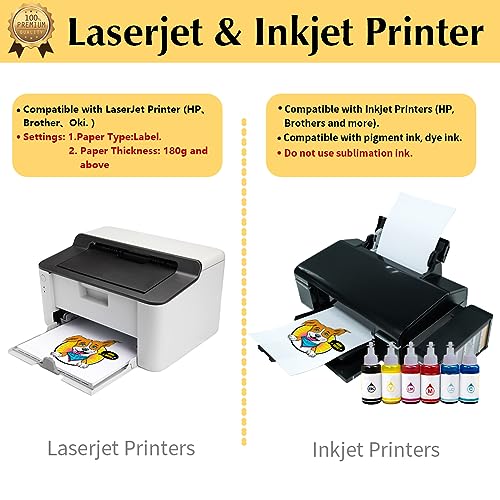 TransOurDream Tru-Heat Transfer Paper for Inkjet & Laserjet Printer (20 Sheets, 8.5x11", Dark 3.0) Printable HTV Heat Transfer Vinyl for T Shirts Iron on Transfers for Dark Fabrics (TRANS-D3-20) - color: Dark, size: 20 Sheets