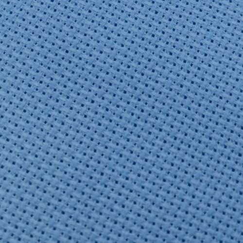 KCS 4/6 pc of 12" x 18"(30cmx45cm) 18CT Counted Cotton Aida Cloth Cross Stitch Fabric (6 pc, Light Blue+Royal Blue) - color: Light Blue+royal Blue, size: 6 pc