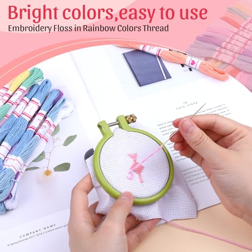 Embroidery Thread Friendship Bracelet String Cross Stitch Threads - color: 36 Colors 10 PCS