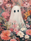 CSZPPQAF Floral Ghost Diamond Painting Kit for Adults,Halloween Diamond Art - color: KM1067-1