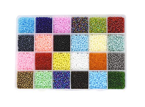 Mandala Crafts 3mm Multicolor Combo Round 8/0 Glass Seed Beads for Beadwork - color: Multicolor Combo, size: Round 8/0 or 3 mm