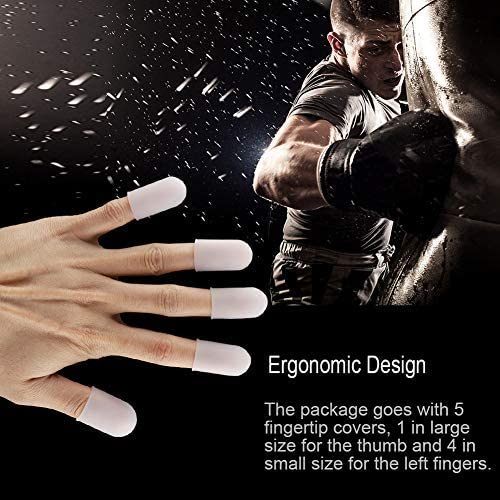 Fdit 5pcs Silicone Finger Protector Thumbs Cover Fingertip Gloves for Heat Cooking Baking Barbecue B