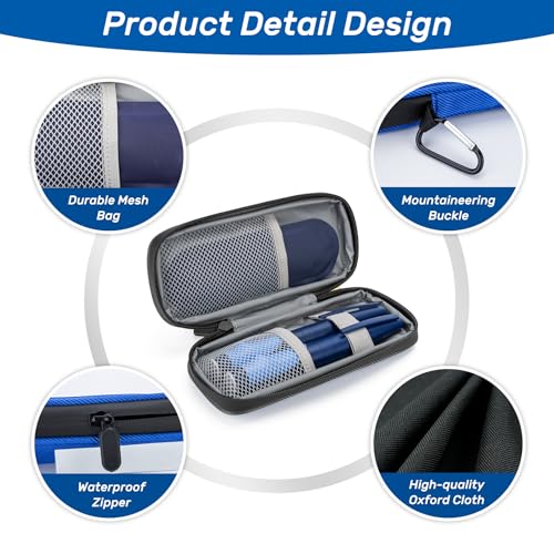 SMYV Insulin Cooler Travel Case with 2 TSA Approved Ice Packs, Blue - color: Soft Blue