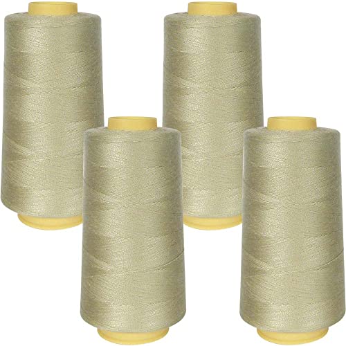 Superpunch SuperSew Thread, 4 Cones of 3000 m, Pack of 4, Beige 3638 - color: Beige 3638