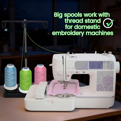 New brothread Single Huge Spool Glow in The Dark Embroidery Thread -G793 - color: 2500M Single Spool G793