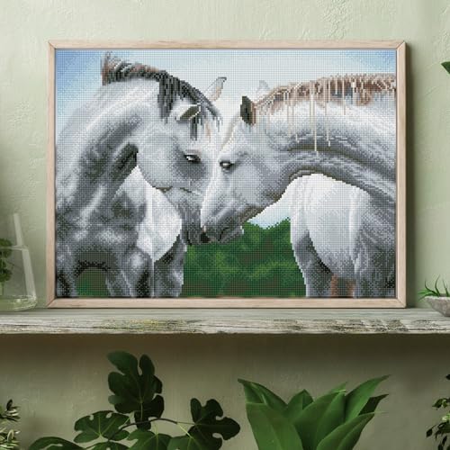 DIAMOND DOTZ Sweet Talk Horse Diamond Painting Kit for Adults with Gems