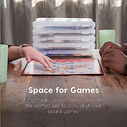 IRIS USA Board Game Storage |Made in USA| Slim Craft Case (10-Pack) - Clear - size: 10 Pack