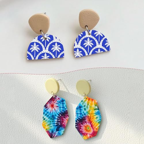 7 Pcs Transfer Paper for Polymer Clay, Floral Strips Beautiful Women Pattern Water Transfer Sheet for Polymer Clay, Abstract Pattern Water Soluble Transfer Sheet for Earrings Jewelry Making 5.8X3.9 in - color: 7 PCS Halloween
