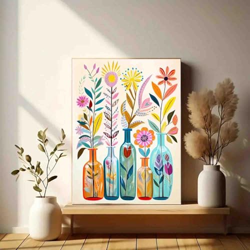 DYAIANGMU Flower Stamped Cross Stitch Kit for Adults 15.7x11.8 inches - color: Y036