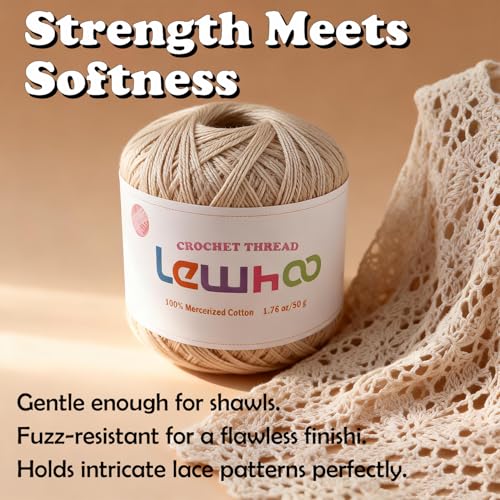 Crochet Thread Size 10, 8 Pearl Mercerized Cotton Crochet Yarn Ball - color: multicolor 3