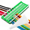 Luxiv 50 Position Embroidery Floss Organizer, Thread Shelf with 15P Card - color: Green, size: 50 Positions