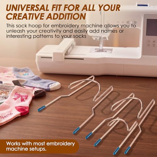 Sock Hoop for Embroidery Machine – 2 Adults + 1 Kid Embroidery Hoop Kit