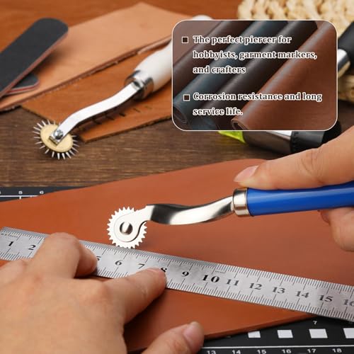 Nitlak 3 PCS Stitch Marking Spacer, Tracing Wheel Sewing Tool, Pounce Wheel - color: Multicolor