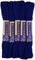 Sashiko thread 40m col.6 5x1 - color: Deep blue