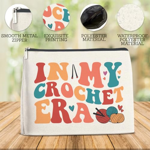Crochet Gifts Accessories for Women Crocheters Makeup Bag - color: Multicolor D