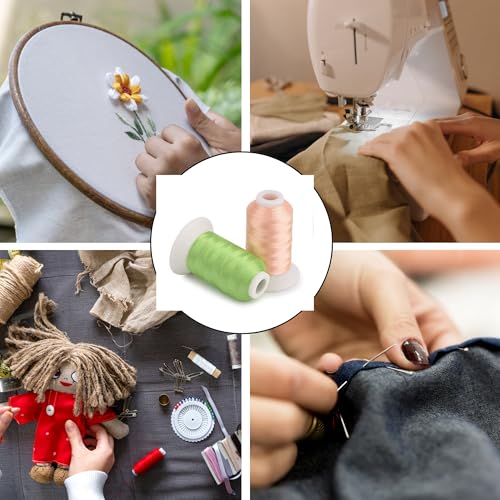 Mixed Color Embroidery Thread Set – 8 pcs / 63 pcs – 15 Gr Polyester Machine Embroidery Thread (Mixed Color) - color: Mixed Color