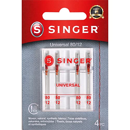 SINGER Regular Point Sewing Machine Needle, 5 Count, Sizes 80/12, 90/14, 100/16 - style: 80/11, 90/14, 100/16