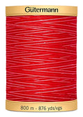 Natural Cotton Thread Variegated 876 Yards-Ruby Red