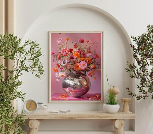 Dugsmgd Flowers Diamond Art Kits for Adults, Diamond Painting Kits 12X16 in - color: Flowers