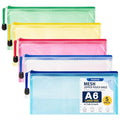 MAQIHAN Mesh Zipper Pouch Bags - A6 Small Zipper Pouch, 4.7 x 9.3 Inch - size: 4.7 x 9.3 Inch