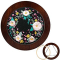 XEmbro 8 Inch Wood Embroidery Hoop Frame for Hanging Sewing Ornaments - style: Round