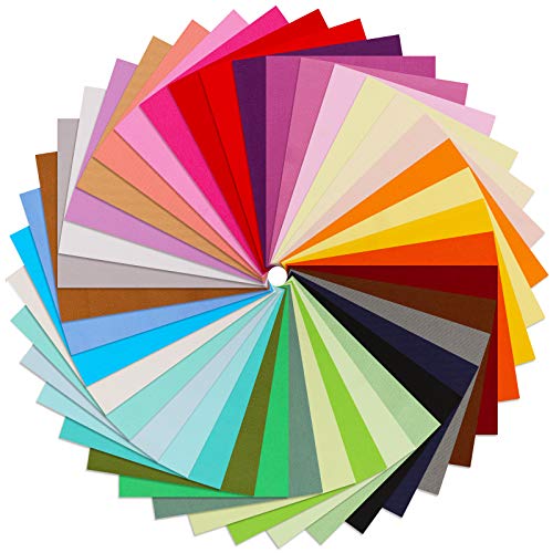 Macarrie 40 Pcs 10 x 10 Inch Cotton Fabric Squares Crafts Fabric Quilting Patchwork Bundles Multicolor Squares Sewing Craft Precut Materials Scrap for DIY Craft Holiday Cloths Handmade(Classic Color)