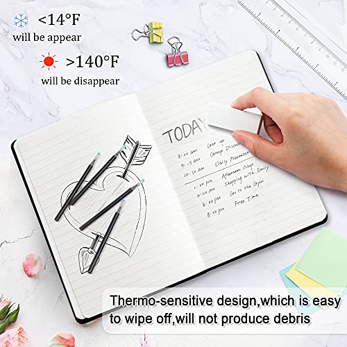 Vanstek 12 Black Erasable Gel Pen Refills, Gel Ink Refills Compatible with Erasable Pens, Fine Point 0.7 mm, Perfect for Writing Planner & Crossword Puzzles - color: 12 Pack Black Refills