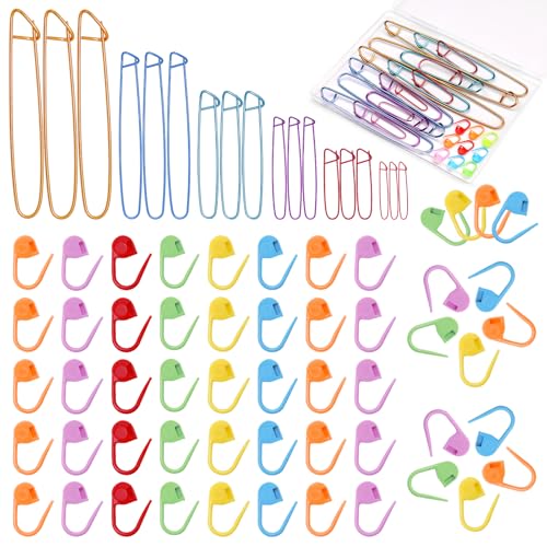 118 Pcs Stitch Markers for Crocheting Knitting Stitch Holders for Knitting - style: Style C