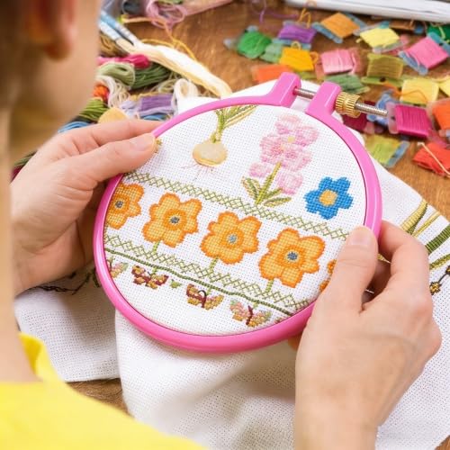 GLOGLOW Embroidery Hoop, 3in, Plastic - size: 3in