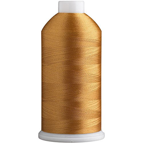 Superpunch SuperB Embroidery Thread 40wt, 5000 m Cone, Amber Yellow 619 - color: Amber Yellow 619, size: Pack of 1