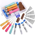Wonvoc 40 PCS Felting Needles Set, 36/38/40/42 Gauge Felting Needles - color: triangle-40