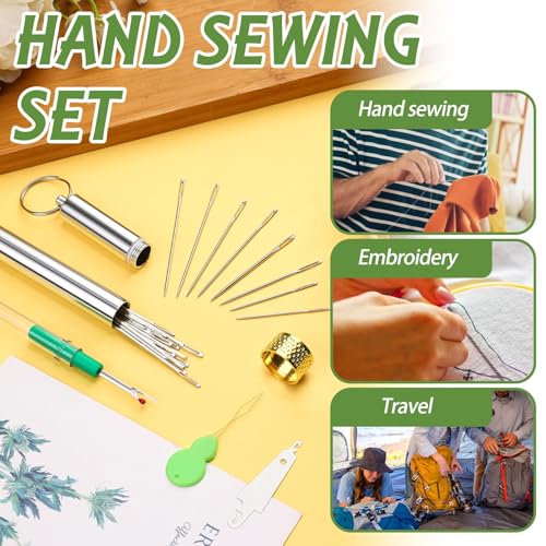 FTEVEN 30PCS Embroidery Needles 5 Size Embroidery Needles for Hand Sewing - size: multicolor 1.65-2.5in