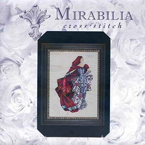 Red Linen Kit Beaded Counted Cross Stitch by Nora Corbett MD128 (Bundle: Chart, Fabric, Beads, Silk Floss)