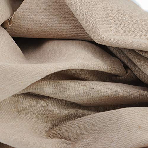 Rose Flavor Pre-Cut Quilting Linen Fabric,Craft Cloth,DIY for Sewing Crafting 60" by 1 Yard(Khaki) - color: Khaki